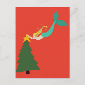 Het Briefkaart van Kerstmis van de meermin
