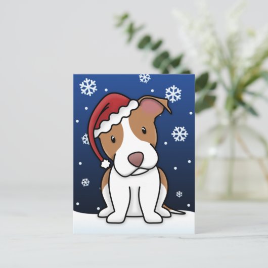 Het Briefkaart van Kerstmis van de Stier van de (Staand voorkant)