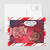 Het Briefkaart van Kerstmis van de Verlichting van (Voorkant / Achterkant)