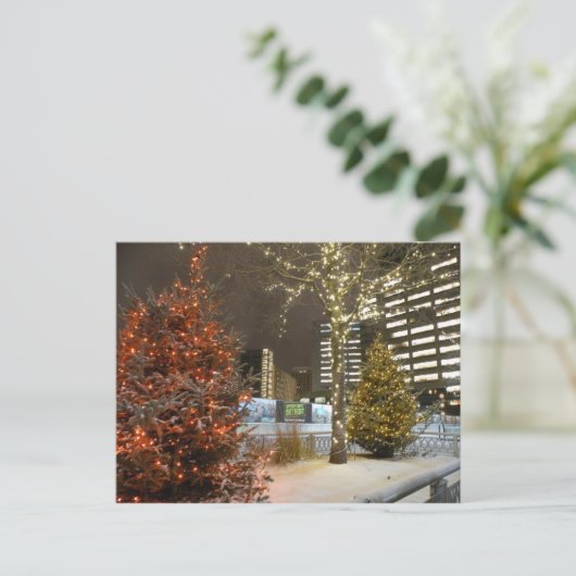 Het Briefkaart van Kerstmis van Detroit (Staand voorkant)