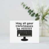 Het Briefkaart van Kerstmis van Geek (Staand voorkant)