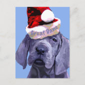 Het Briefkaart van Kerstmis van het Puppy van (Voorkant)