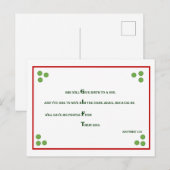 Het Briefkaart van Kerstmis van het Vers van de (Voorkant / Achterkant)