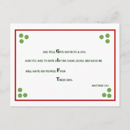 Het Briefkaart van Kerstmis van het Vers van de