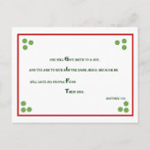 Het Briefkaart van Kerstmis van het Vers van de (Voorkant)