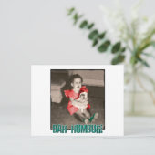 Het Briefkaart van Kerstmis van Humbug van Bah (Staand voorkant)