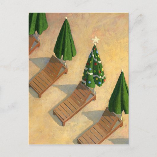 Het briefkaart van Kerstmis van ligstoelen (Voorkant)
