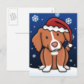 Het Briefkaart van Kerstmis van Toller van Kawaii (Voorkant / Achterkant)