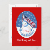 Het Briefkaart van Kerstmis voor Troepen (Voorkant / Achterkant)