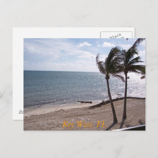Het Briefkaart van Key West (Voorkant / Achterkant)