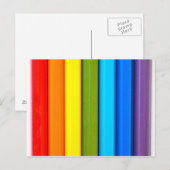 Het briefkaart van kleurpotloden (Voorkant / Achterkant)