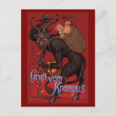 Het briefkaart van Krampus (Voorkant)
