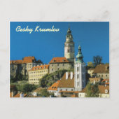 Het briefkaart van Krumlov van Cesky (Voorkant)
