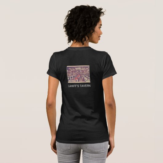 Het Briefkaart van Lahiff Tavern Basic Women's T-S T-shirt (Achterkant volledig)