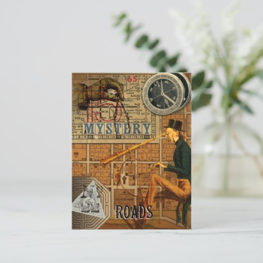 Het Briefkaart van Lenormand van wegen (Staand voorkant)