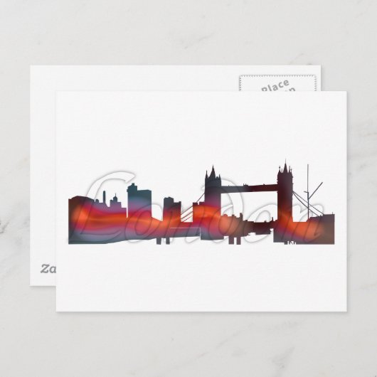 Het Briefkaart van Londen (Voorkant / Achterkant)