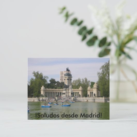 Het briefkaart van Madrid, Spanje (Staand voorkant)