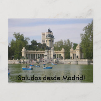 Het briefkaart van Madrid, Spanje