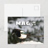 Het Briefkaart van Magpi (Voorkant / Achterkant)