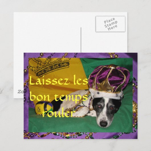 Het Briefkaart van Mardi Gras van Rio (Voorkant / Achterkant)