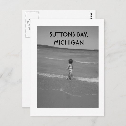 Het Briefkaart van Michigan van de Baai van (Voorkant / Achterkant)