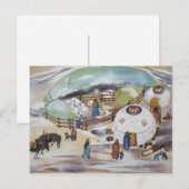Het briefkaart van Mongolië (Voorkant / Achterkant)