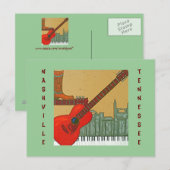 Het briefkaart van Nashville, TN (Voorkant / Achterkant)