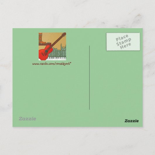 Het briefkaart van Nashville, TN (Achterkant)