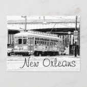 Het Briefkaart van New Orleans - Tram (Voorkant)