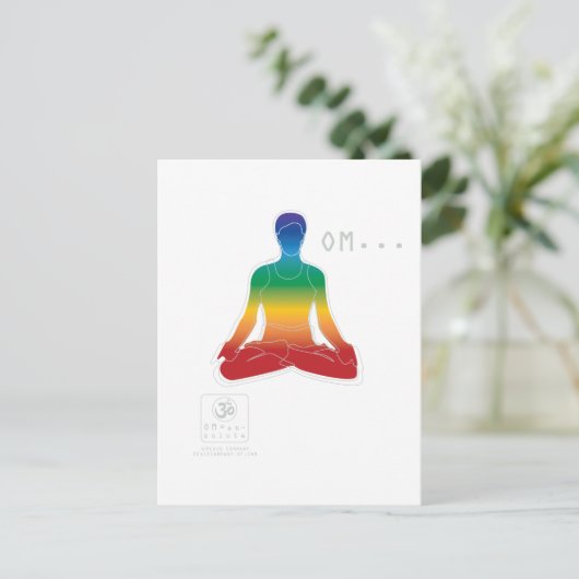 Het Briefkaart van OM Lotus Chakras (Staand voorkant)