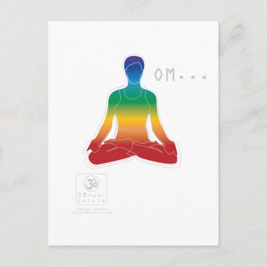 Het Briefkaart van OM Lotus Chakras (Voorkant)