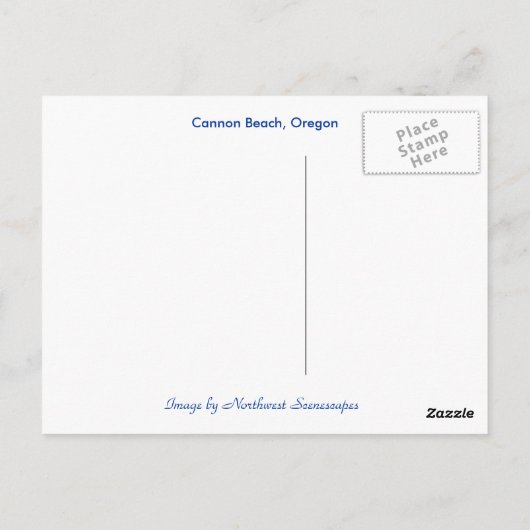 Het briefkaart van Oregon (Achterkant)