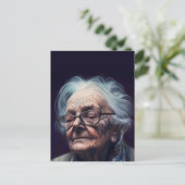 Het Briefkaart van oudere vrouwen (Staand voorkant)