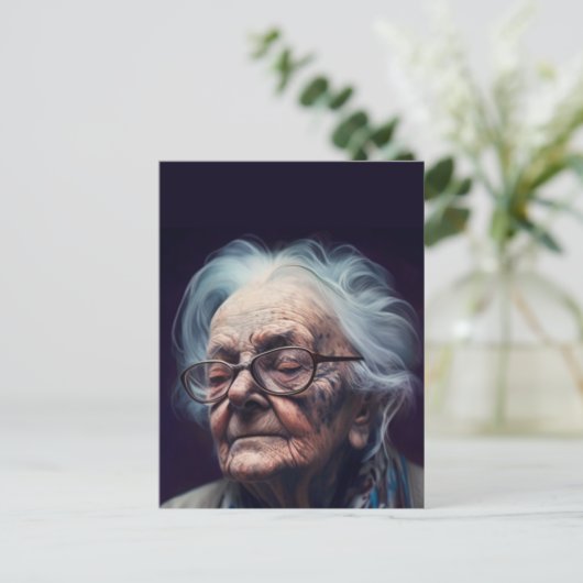 Het Briefkaart van oudere vrouwen (Staand voorkant)