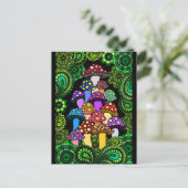 Het Briefkaart van paddestoelen (Staand voorkant)