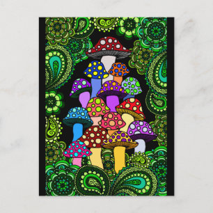 Het Briefkaart van paddestoelen