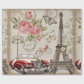 Het  briefkaart van Parijs. Cadeaupapier (Vlak)