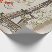 Het  briefkaart van Parijs. Cadeaupapier (Hoek)