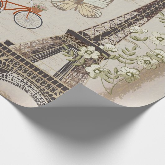 Het  briefkaart van Parijs. Cadeaupapier (Hoek)