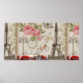 Het  briefkaart van Parijs. Poster (Voorkant)