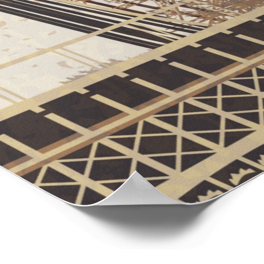 Het  briefkaart van Parijs. Poster (Hoek)