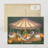 Het briefkaart van Pasen (Voorkant / Achterkant)