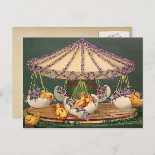 Het briefkaart van Pasen (Voorkant / Achterkant)