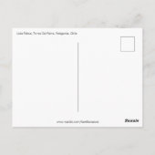 Het Briefkaart van Patagonië Chili (Achterkant)