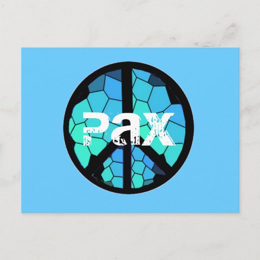 Het Briefkaart van Pax van het Symbool van de (Voorkant)