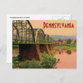 Het Briefkaart van Pennsylvania (Voorkant / Achterkant)