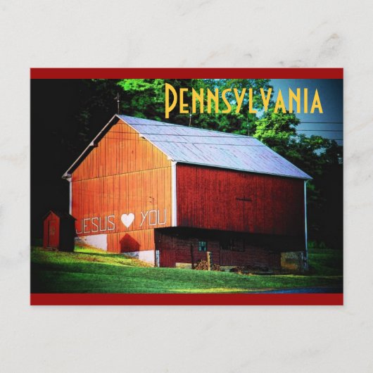 Het Briefkaart van Pennsylvania (Voorkant)