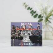 Het Briefkaart van Philadelphia Pennsylvania (Staand voorkant)