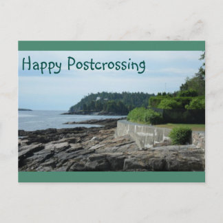 Het Briefkaart van Postcrossing van de Weg van de