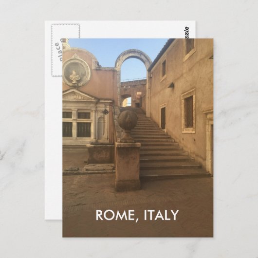 Het Briefkaart van Rome (Voorkant / Achterkant)